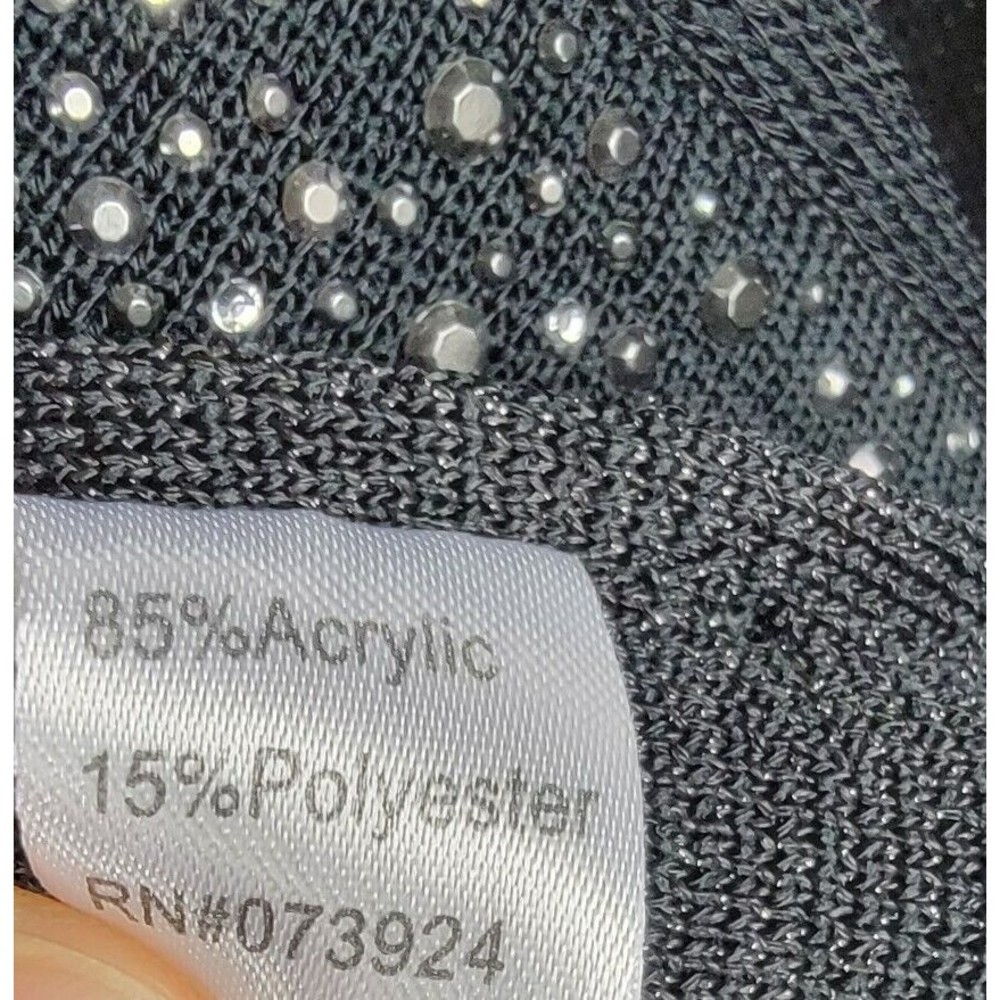 Ming Wang Size Medium Black Open Front Blazer Jac… - image 7